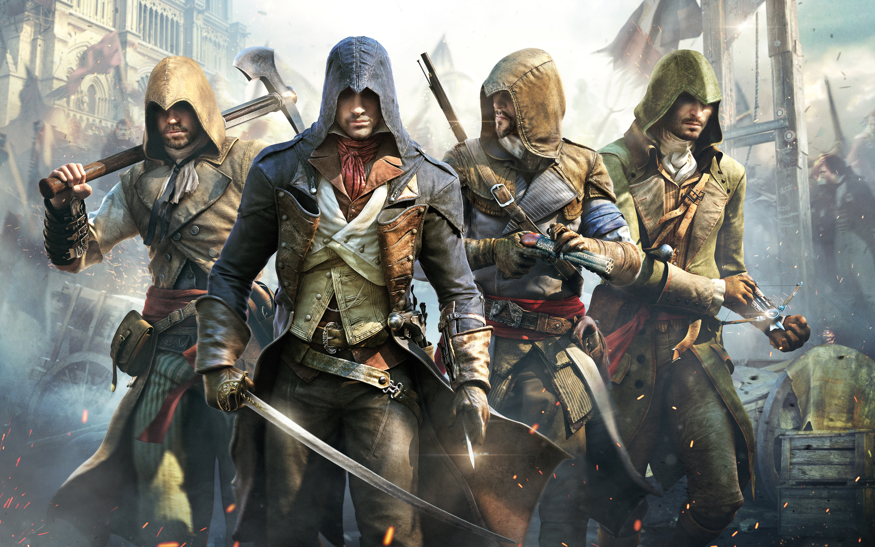 Awesome Assassins Creed Unity Wallpaper x1800