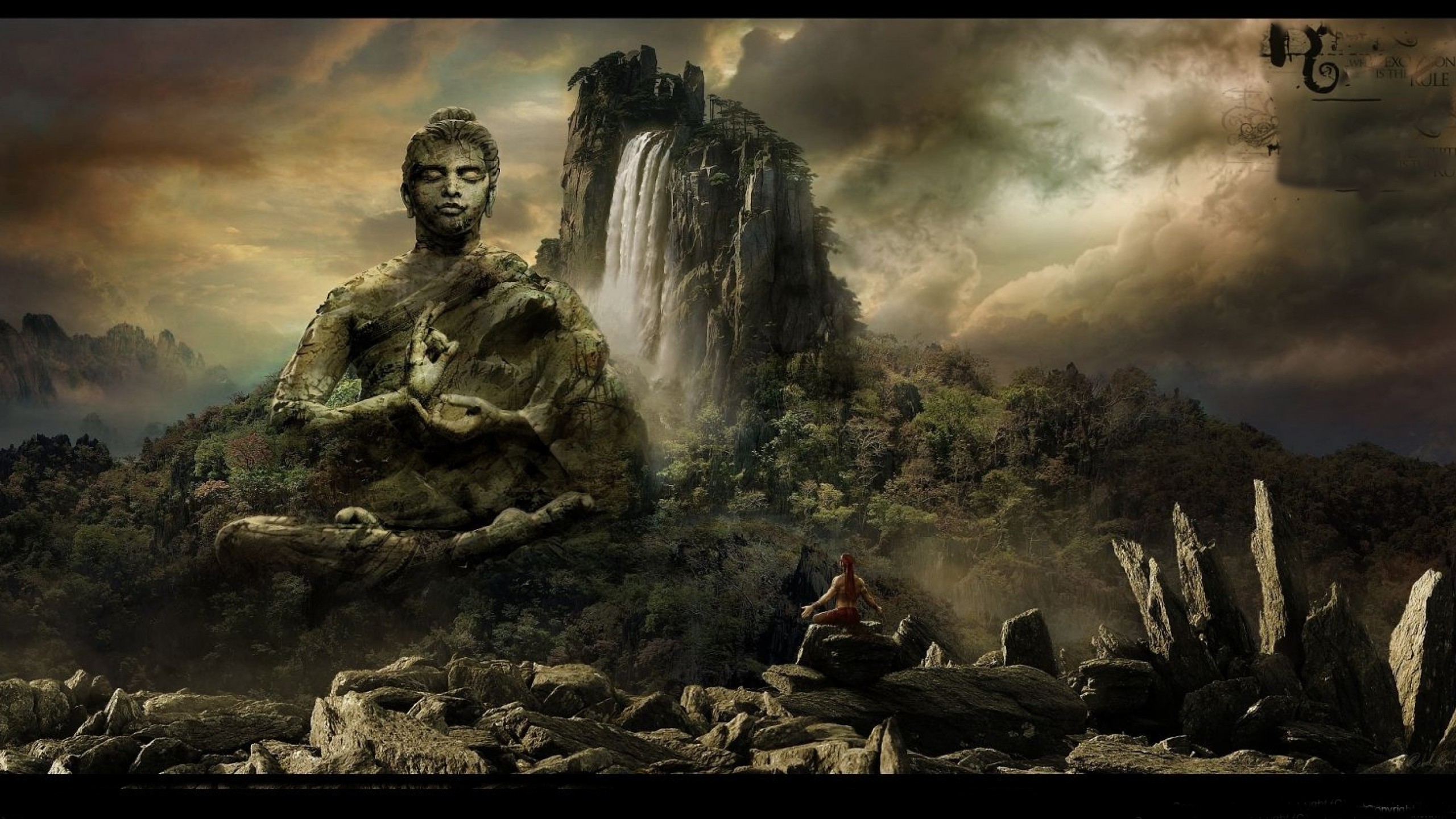 3d rendering buddha