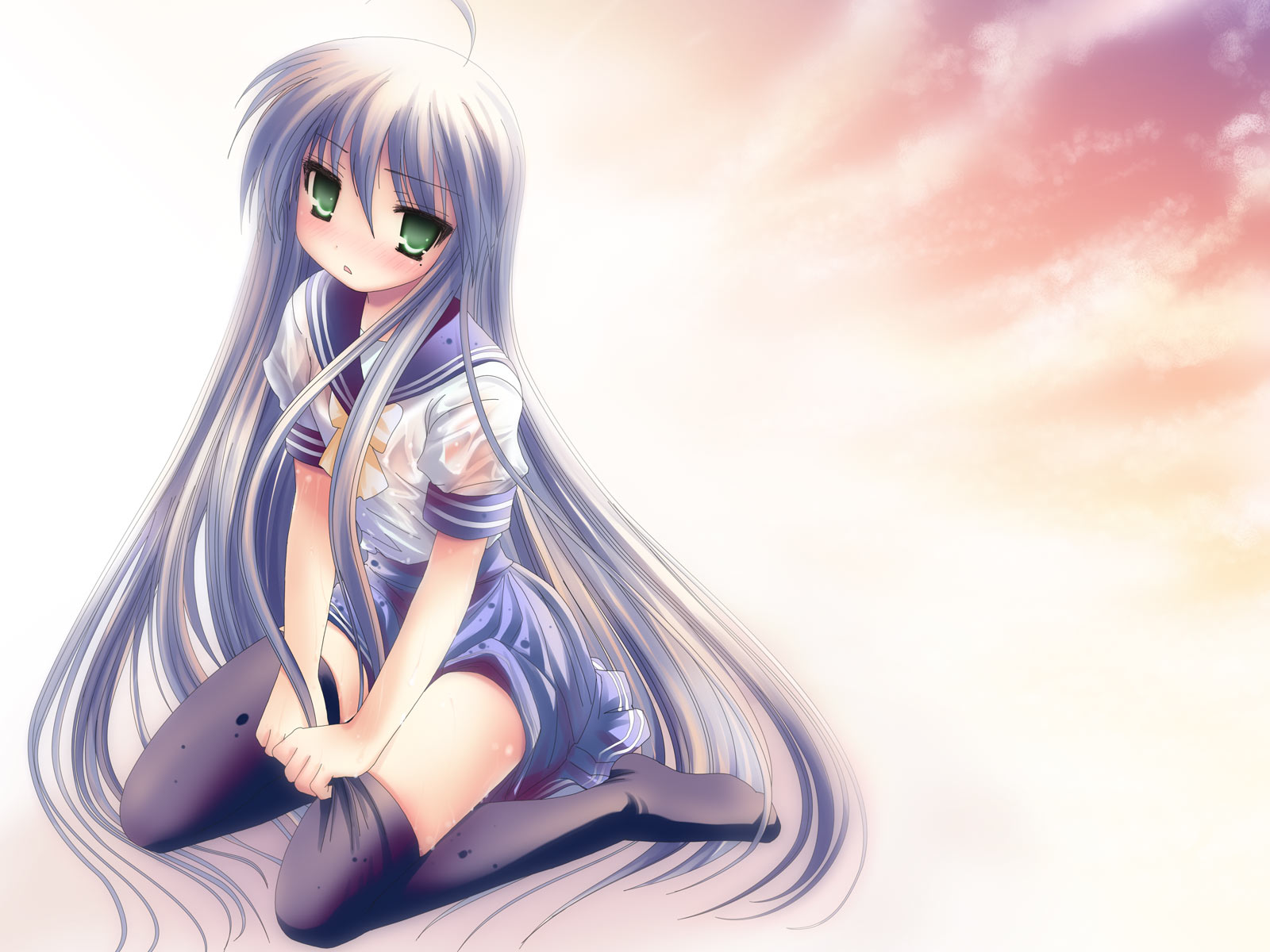 Cute Anime Girl Background Wallpaper 1600x1200 82605