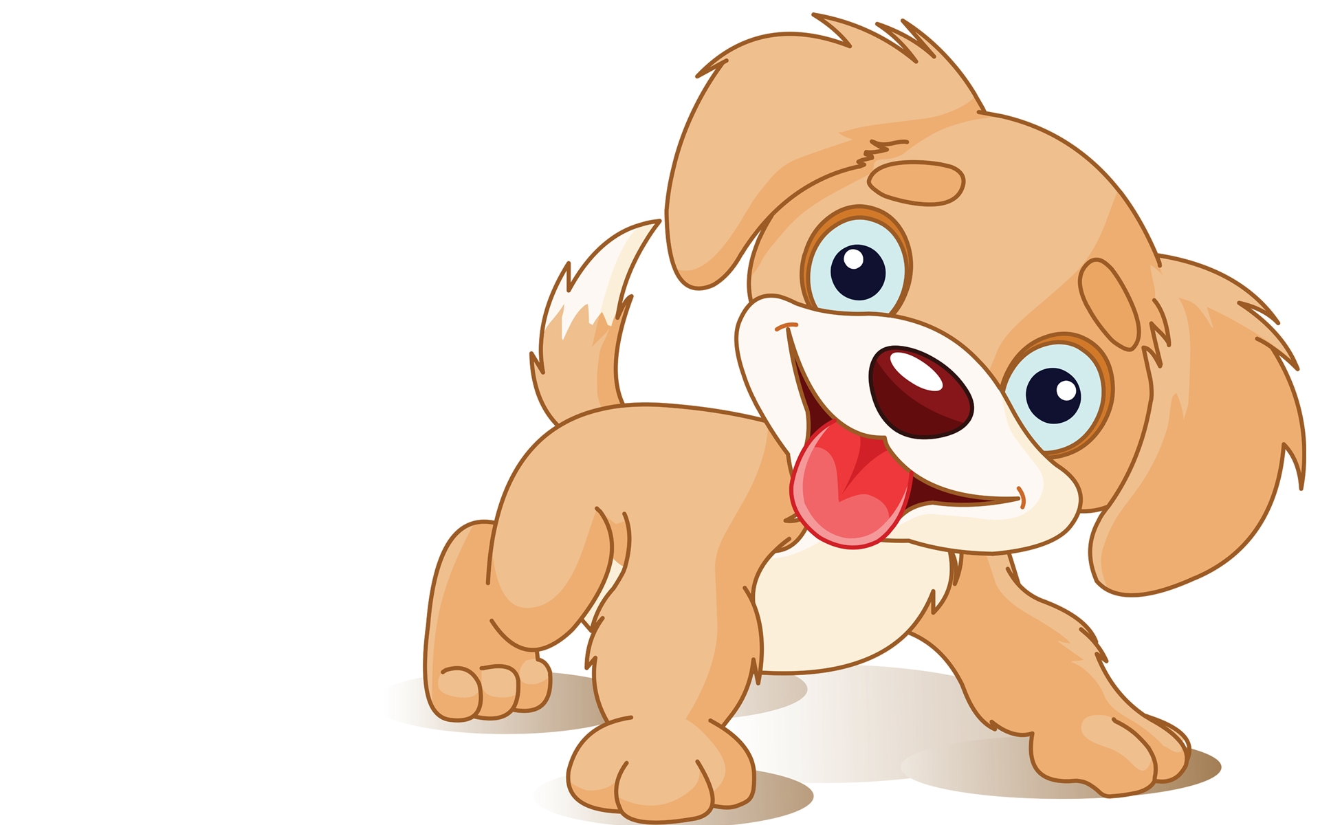 Dog Happy Cartoon wallpaper | 1920x1200 | #9205