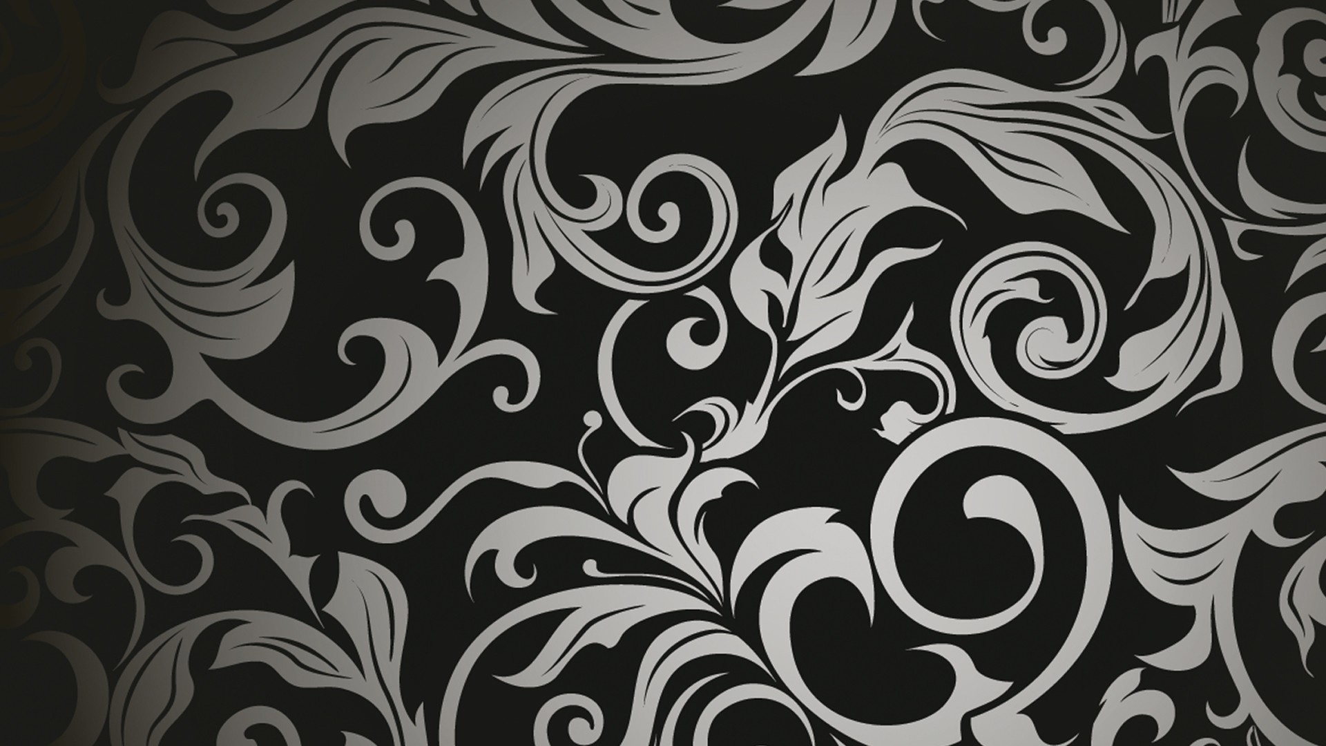 Black Rose Pattern Wallpaper