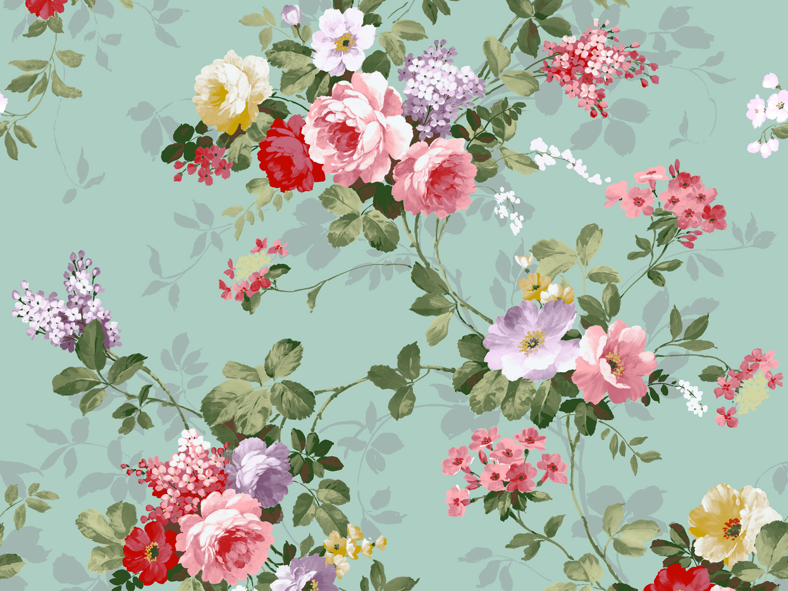 Flower Pattern wallpaper | 1600x1200
