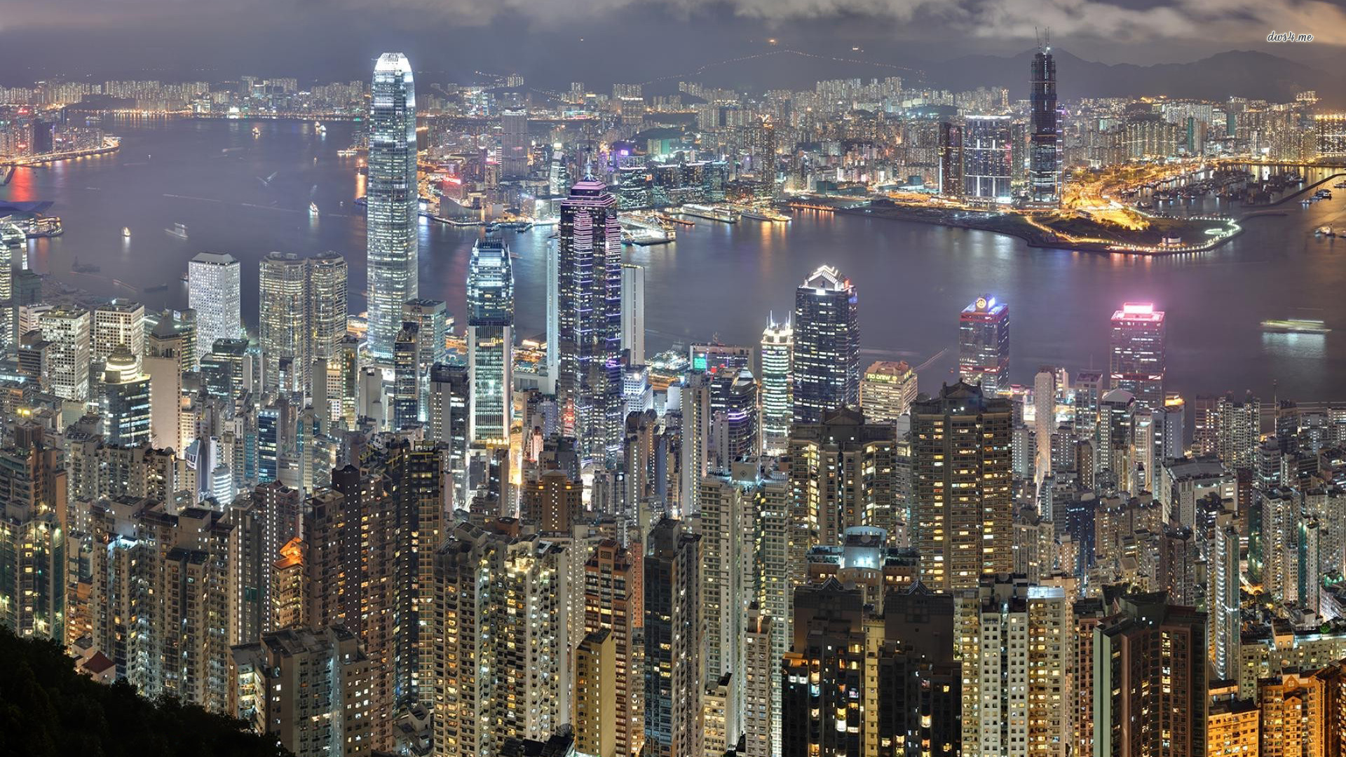 Hong kong skyline wallpaper | 1920x1080 | #21535