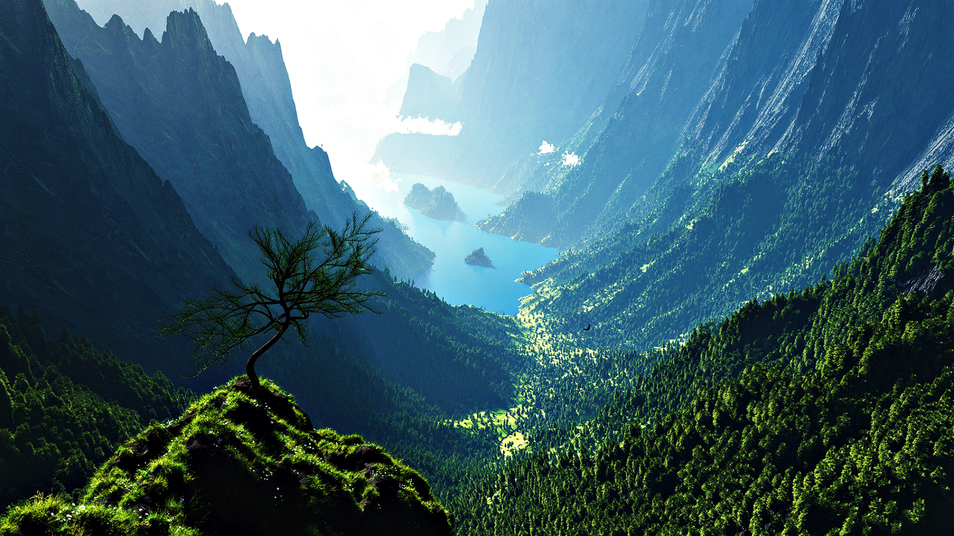 Mountain Valley Backgrounds wallpaper | 1920x1080 | #27275