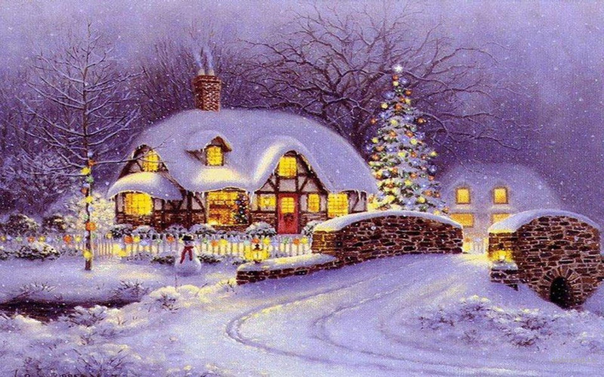 Snow house christmas #1