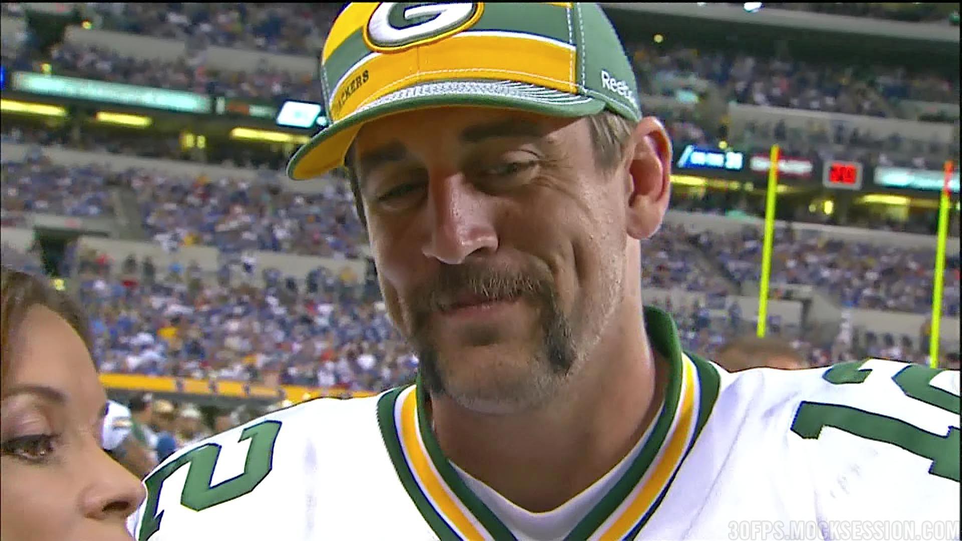 I'll see your Ryan Fitzpatrick, and raise you an Aaron Rodgers #BestNFLfacialhair