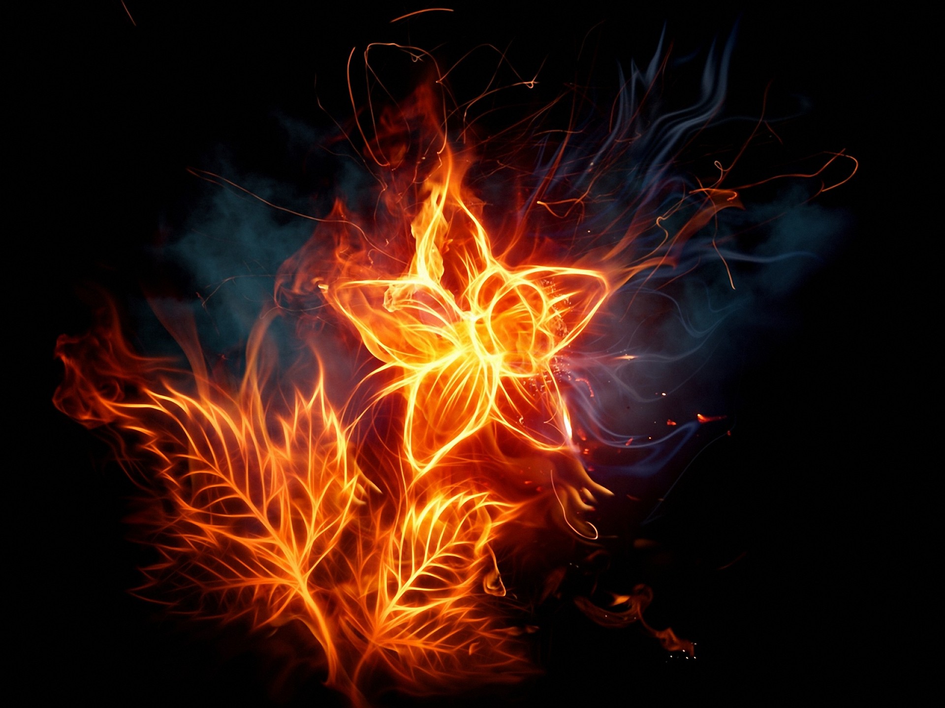 1920x1440 Abstract Flames wallpaper