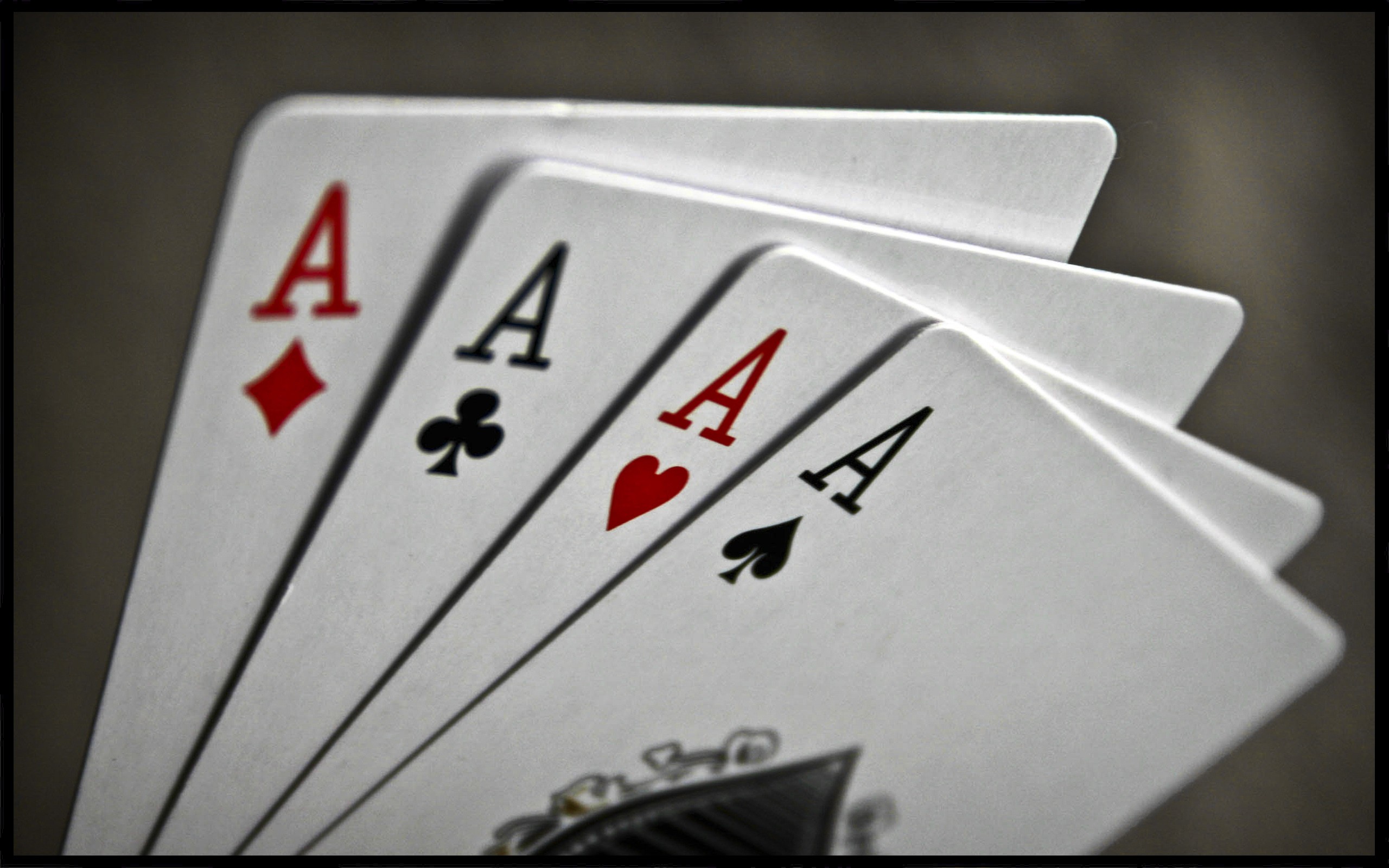 Aces poker cards