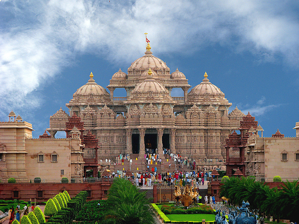 Each element of Akshardham echoes with spirituality – the Mandir, the Exhibitions and even the Gardens.The Akshardham mandir has over two hundred murtis, ...