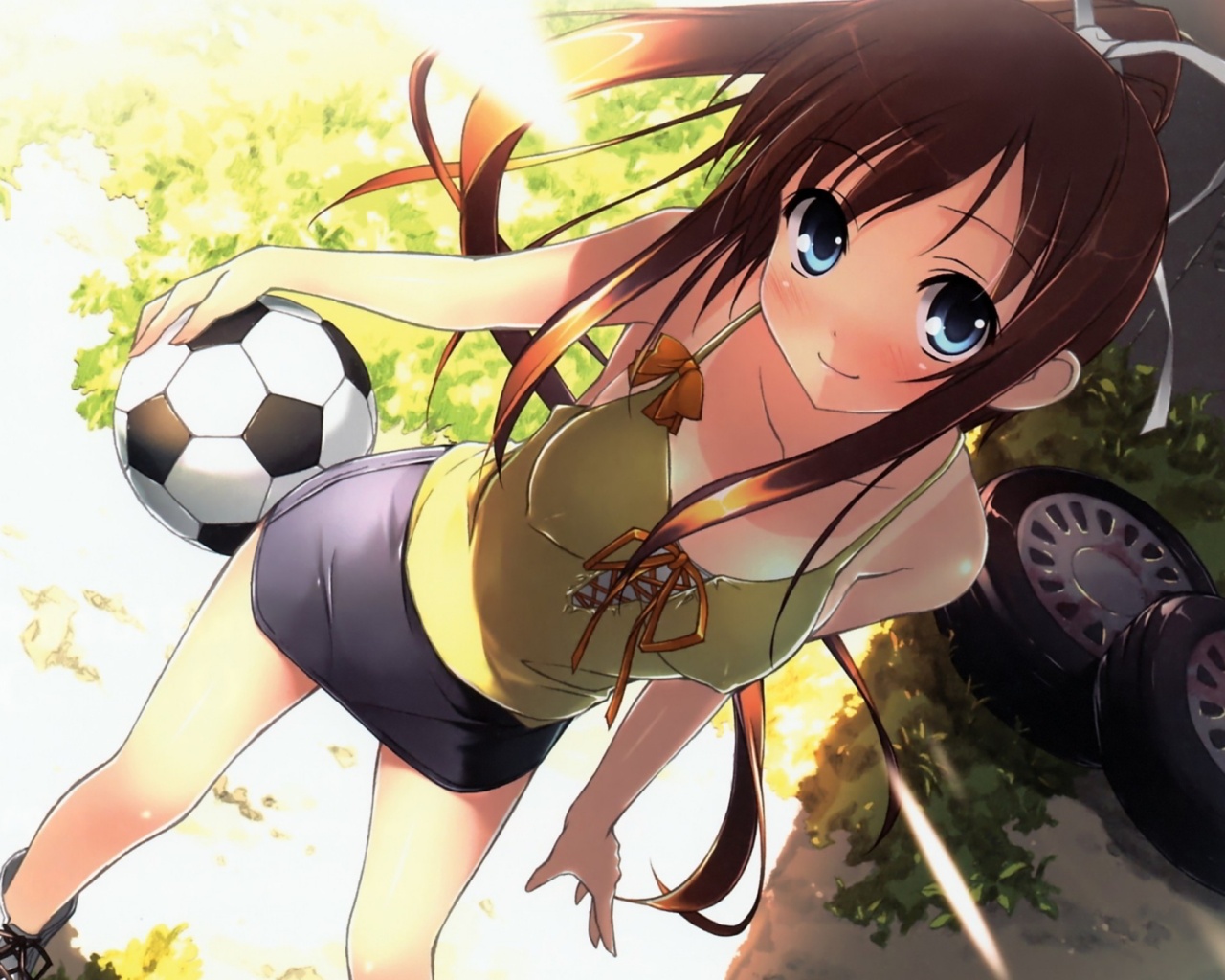 Anime soccer girl Wallpaper in 1280x1024 5:4