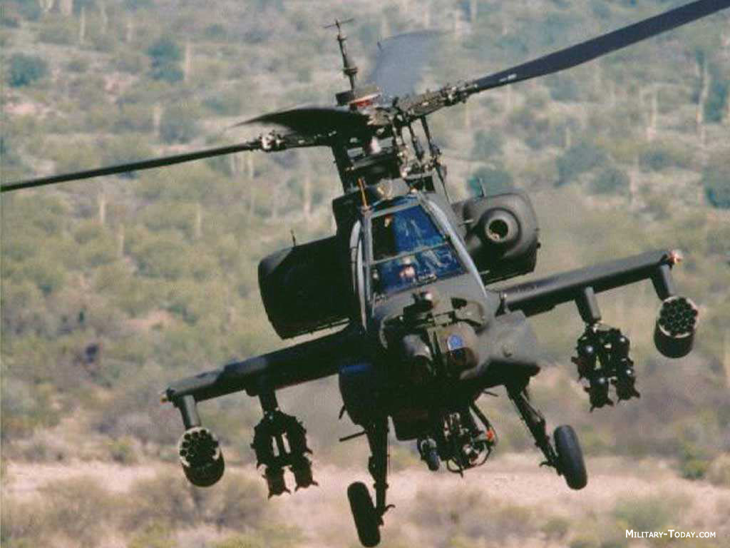 Boeing AH-64A Apache helicopter