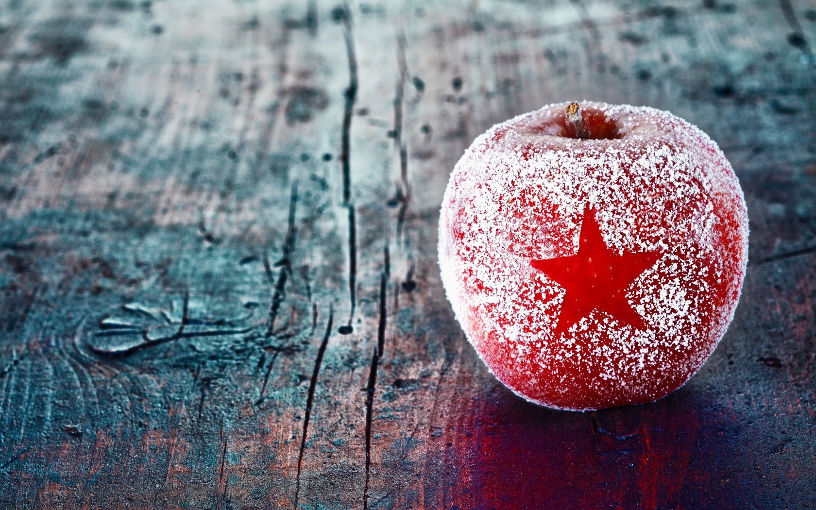 Apple Red Star Winter Christmas