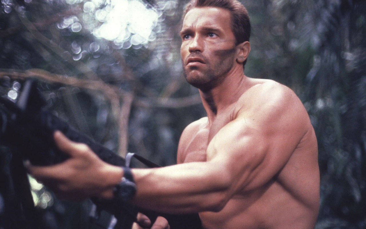 Arnold Schwarzenegger Predator Wallpaper in 1280x800 Widescreen