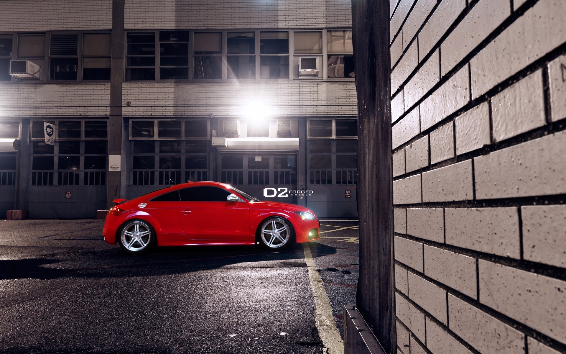 Audi TT Red Parking
