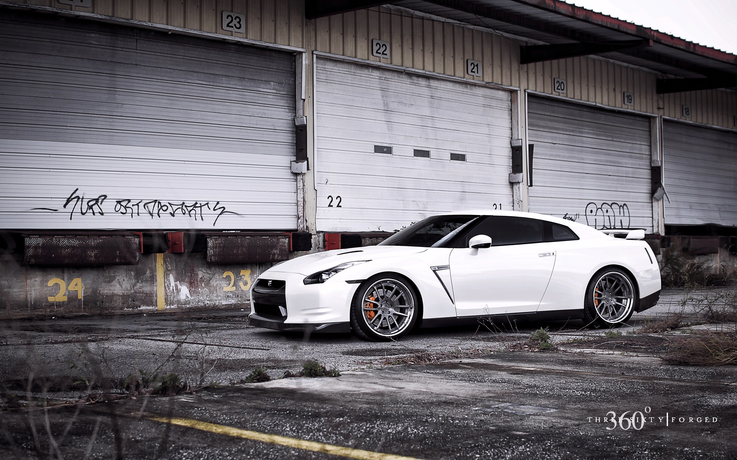 Nissan GT-R R35 on 360 Forged Wheels Awesome Wallpaper