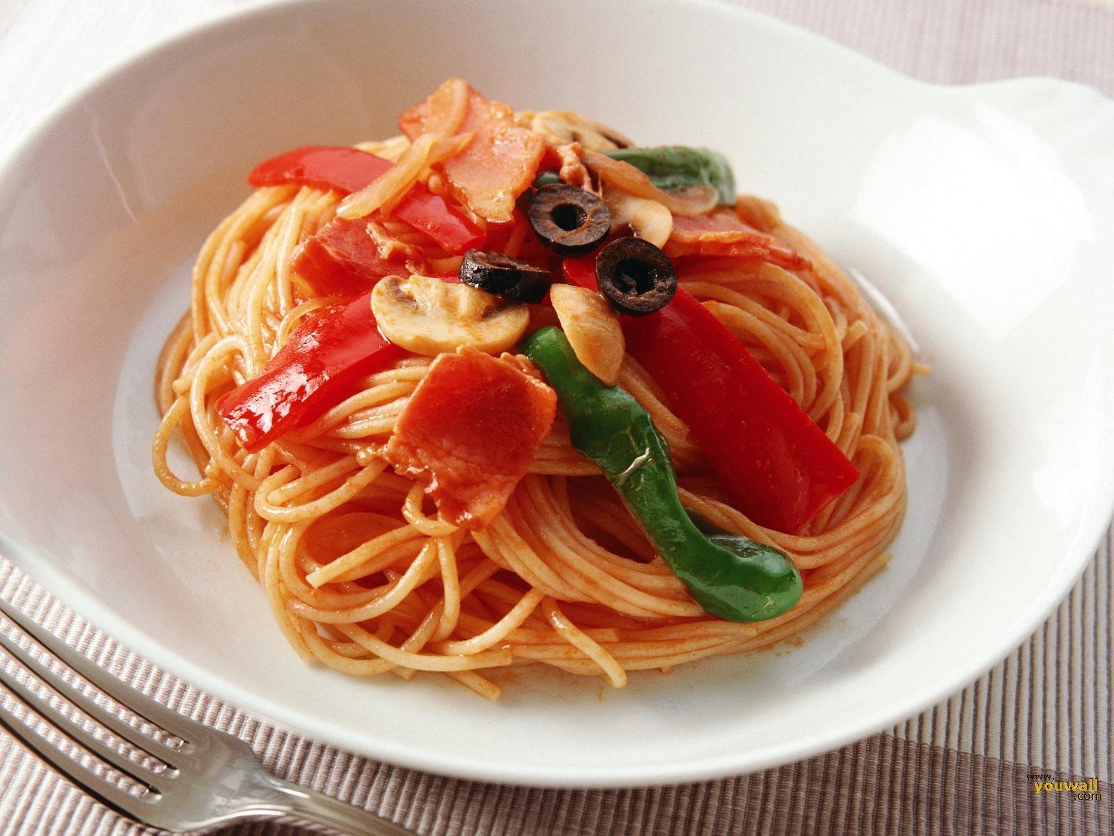Wallpaper pasta food spaghetti