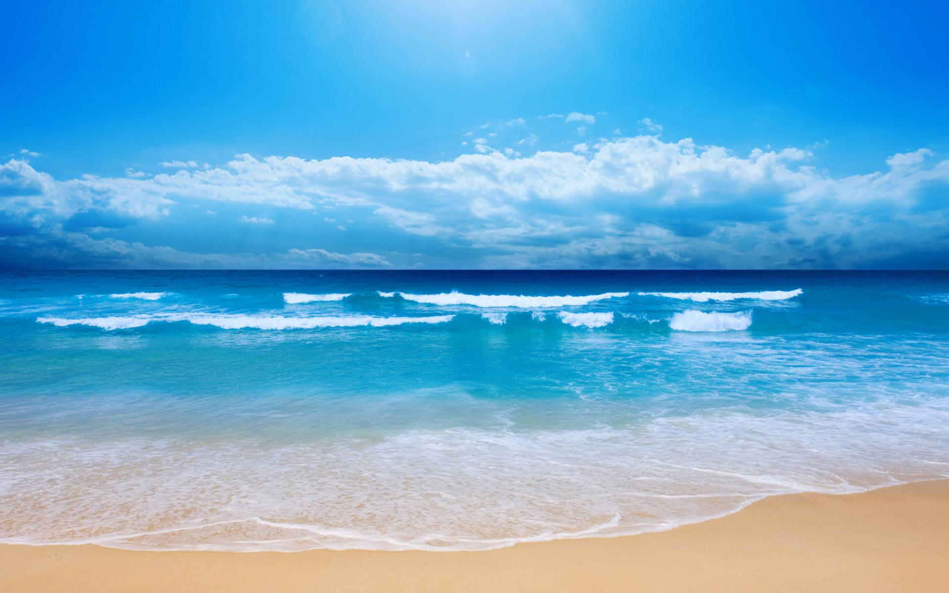 Beach blue sea