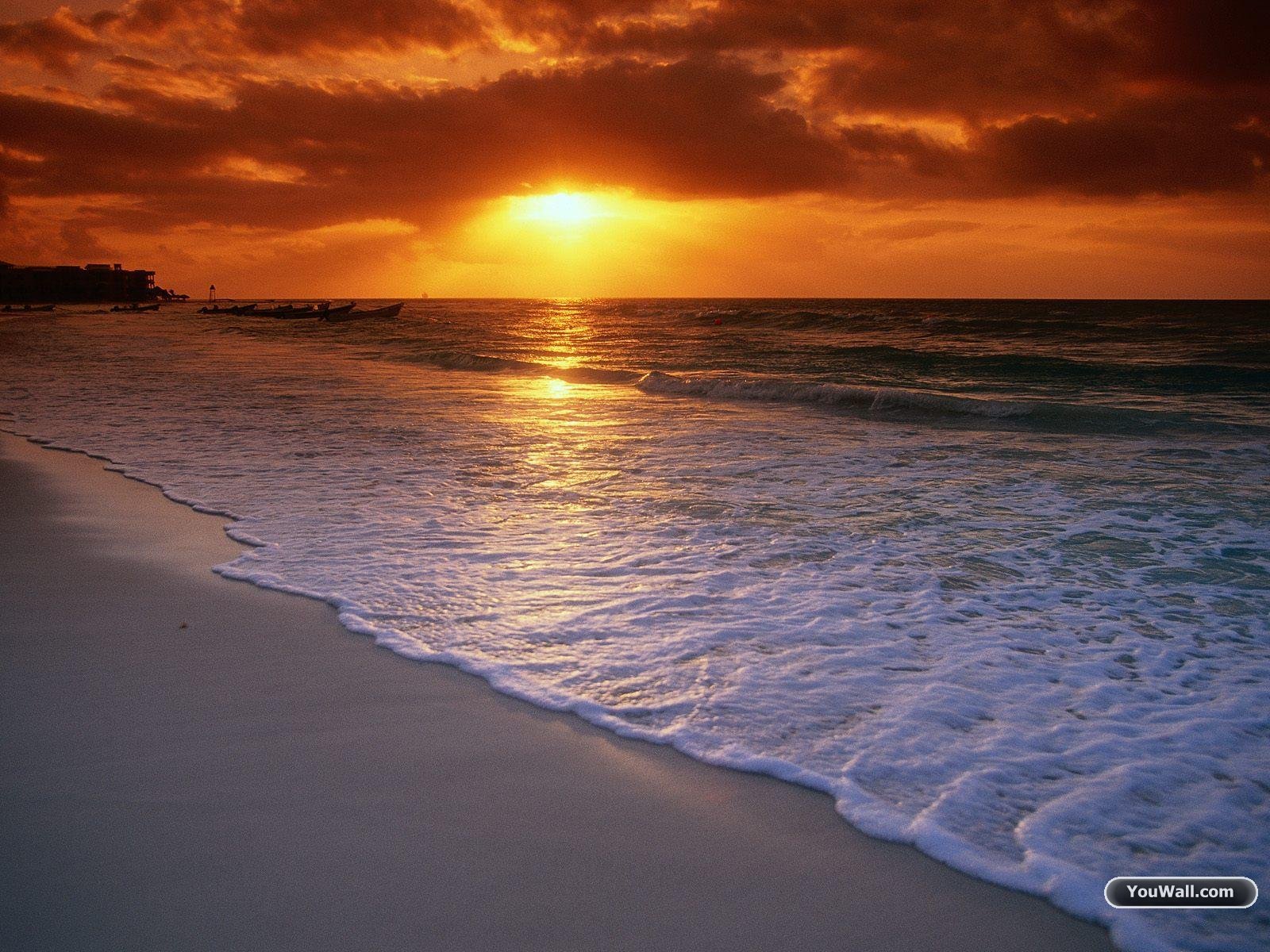 Large Beach Sunset Wallpapers ...
