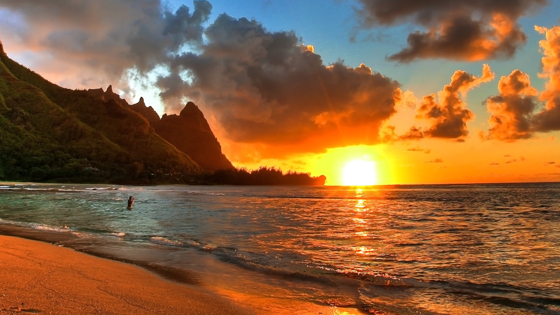 Beautiful Beaches At Sunset Wallpaper Background 1 HD Wallpapers