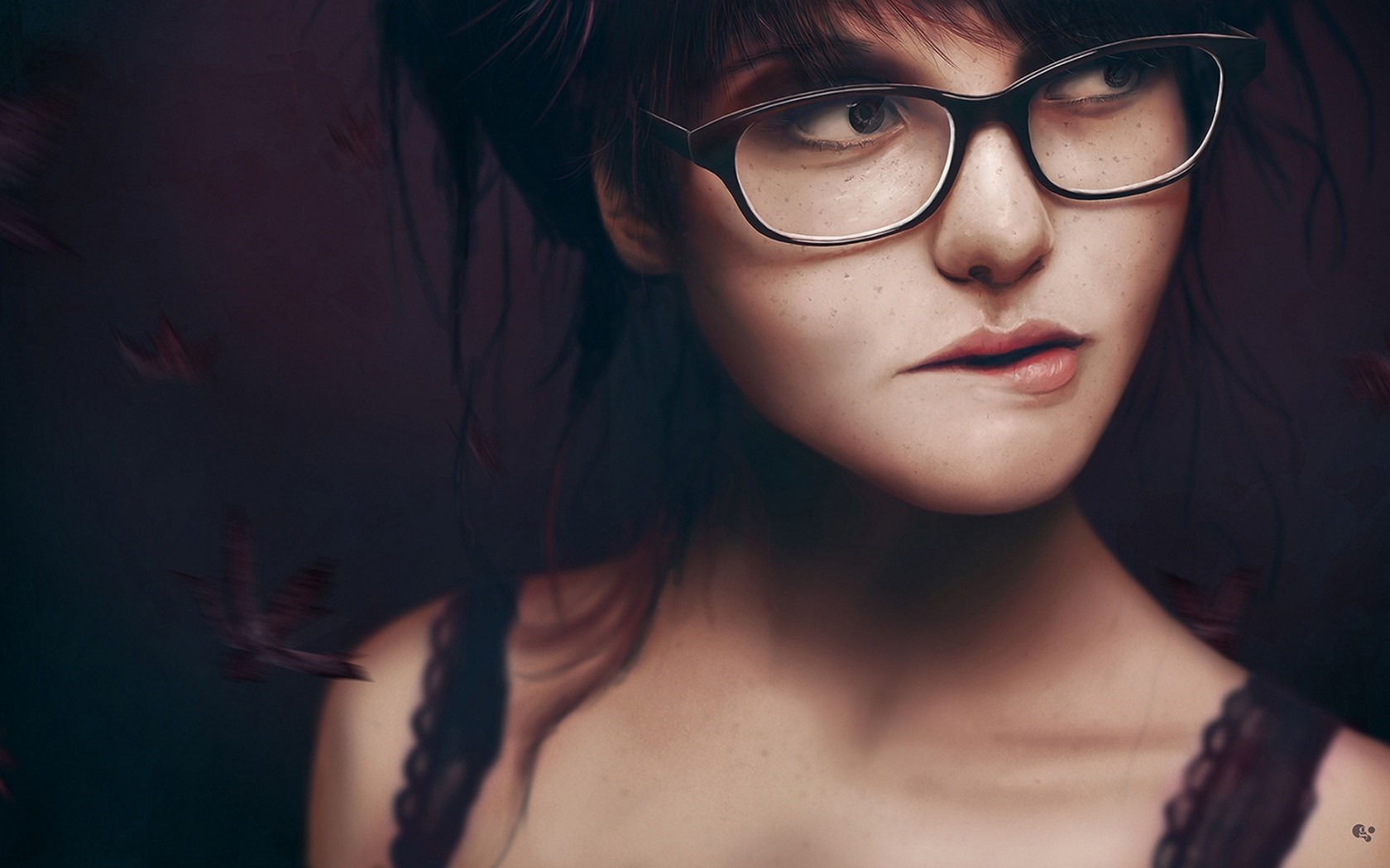 Beautiful Girls With Glasses Wallpaper