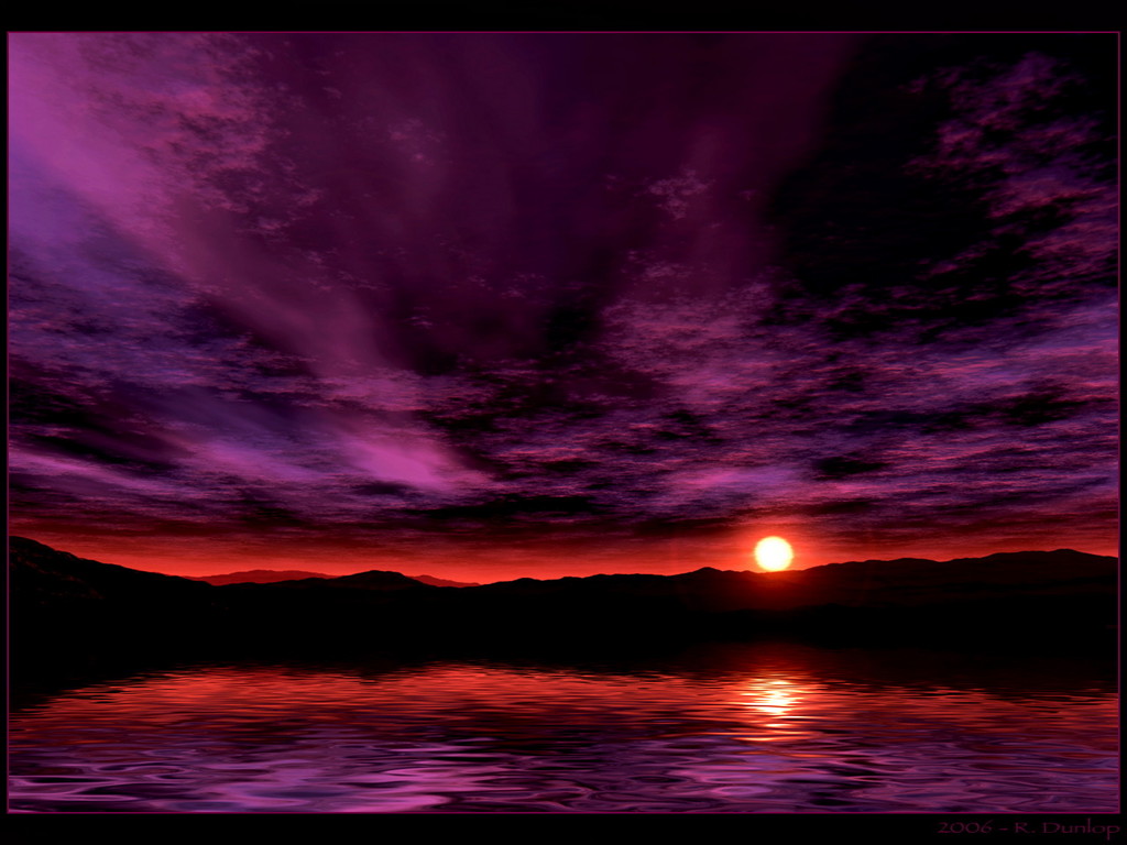 Beautiful Purple Sunset