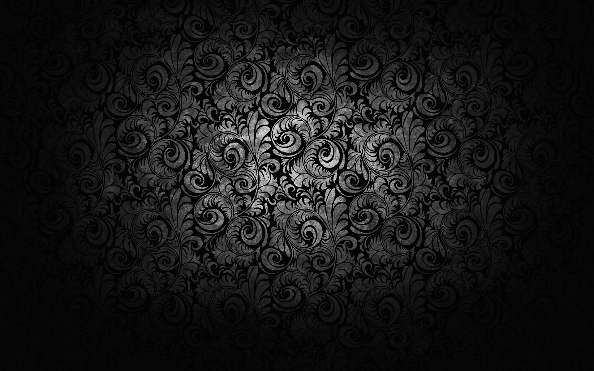 Black and White Floral Wallpaper