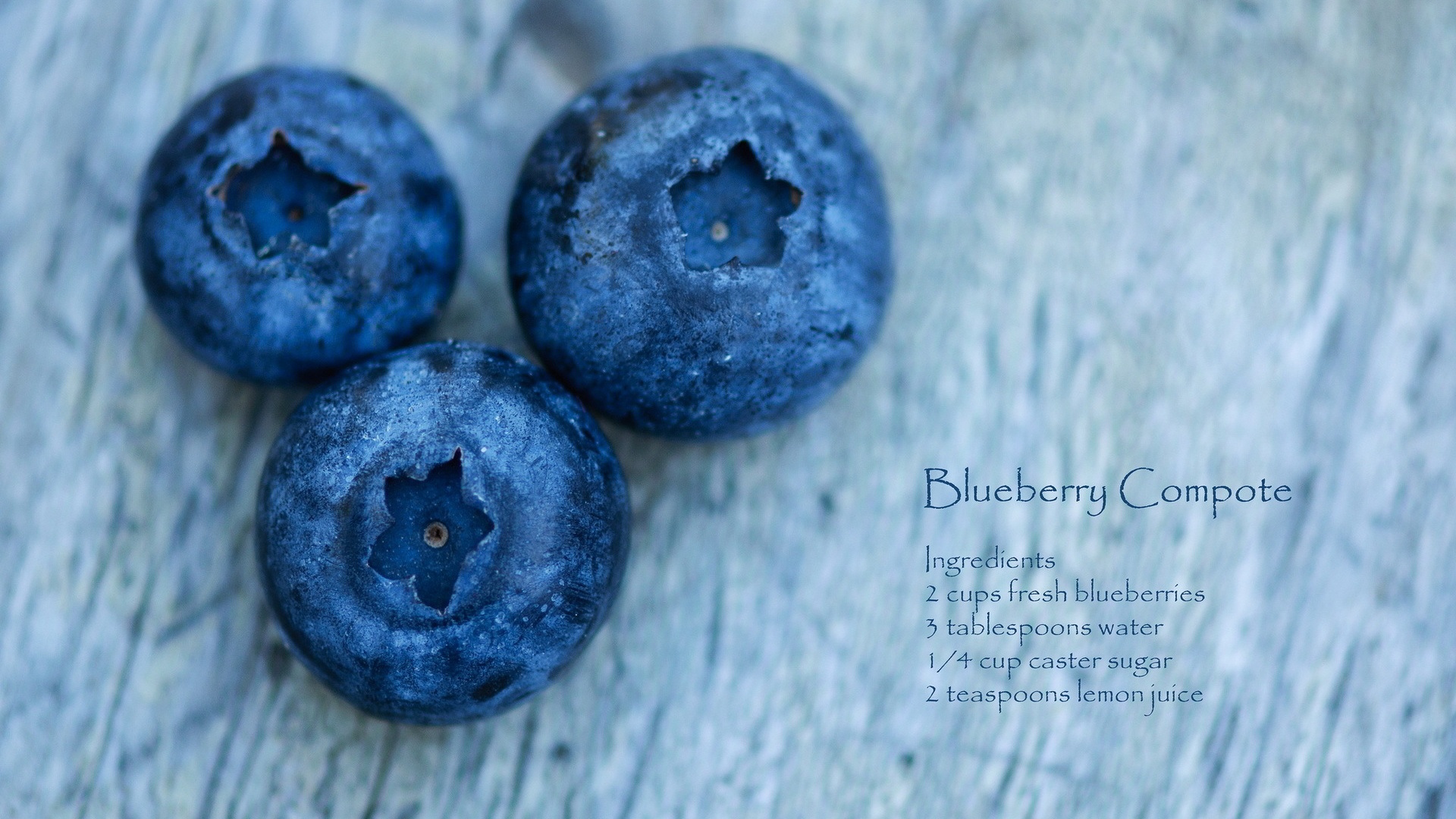 Blueberries recipe Wallpaper in 1920x1080 HD Resolutions