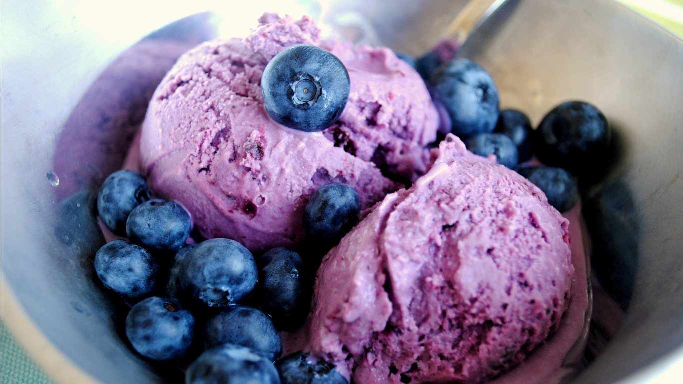 Homemade Blueberry ice cream is so good! :-)