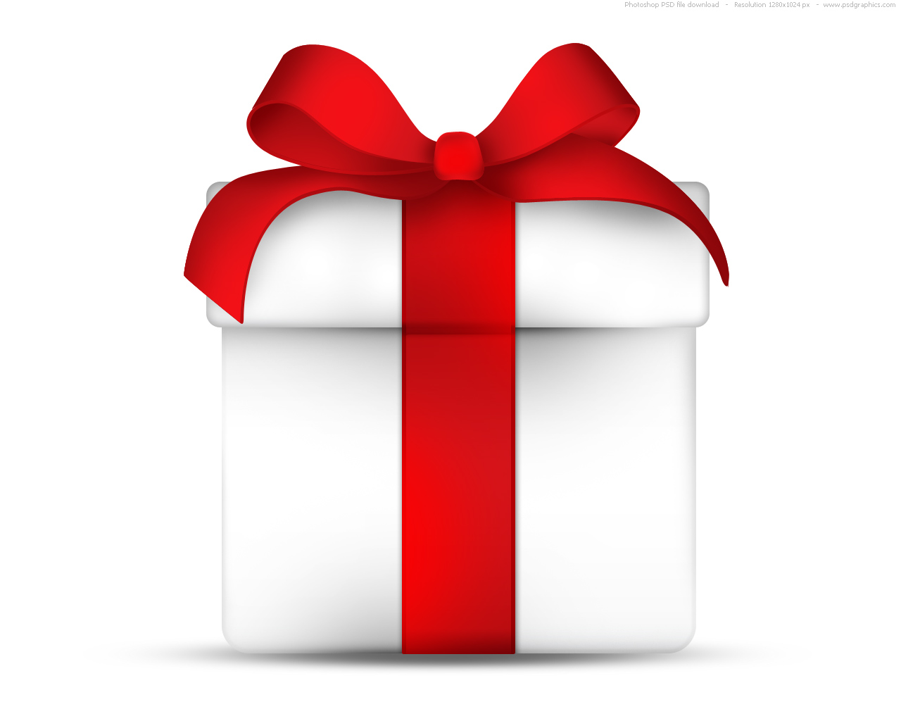 Keywords: Christmas present with bow, cool red decoration, high resolution web icons. Author: PSD Graphics