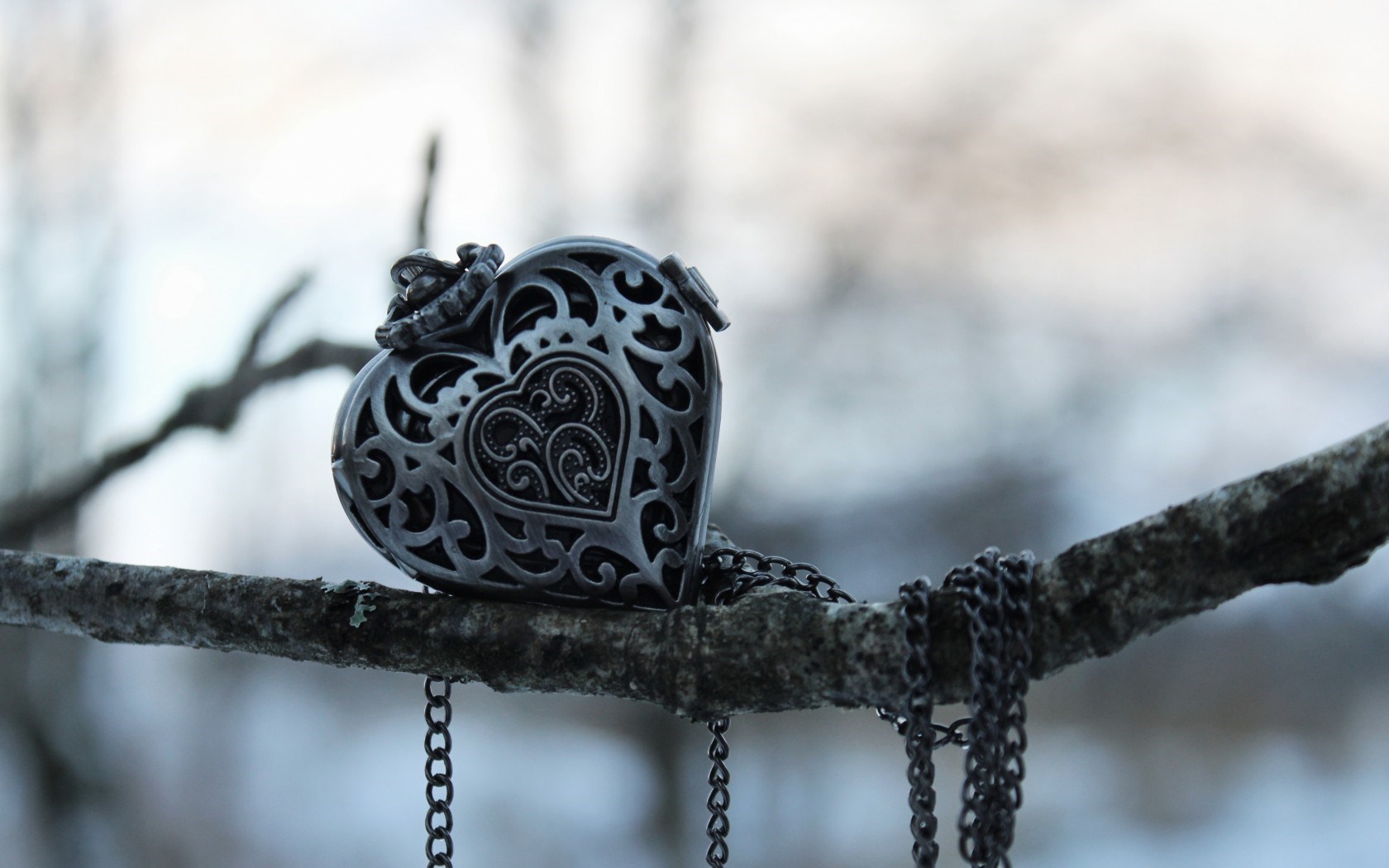 Branch Pendant Heart Jewelry