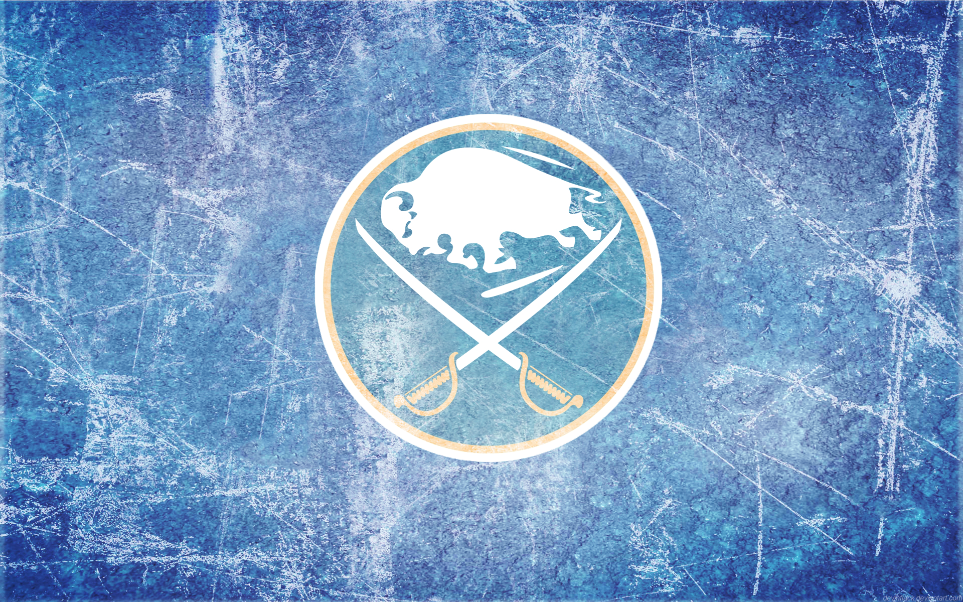 Sabres Alternate Ice Wallpaper by DevinFlack