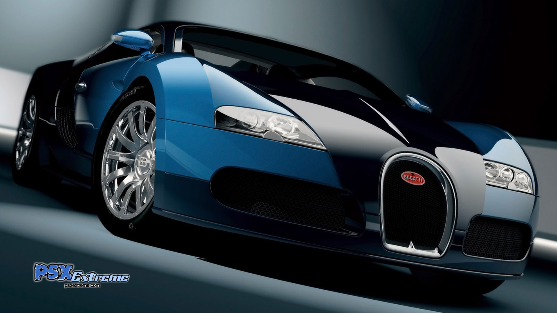 Bugatti Veyron Blue 1920x1080