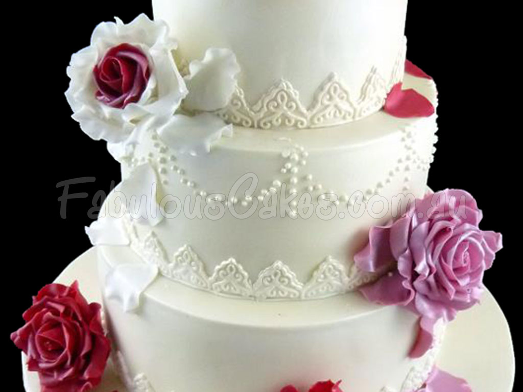 ... Cakes Wedding S Roses Beautiful Red Roses Wedding You Are Here Home Red Roses Wedding ...