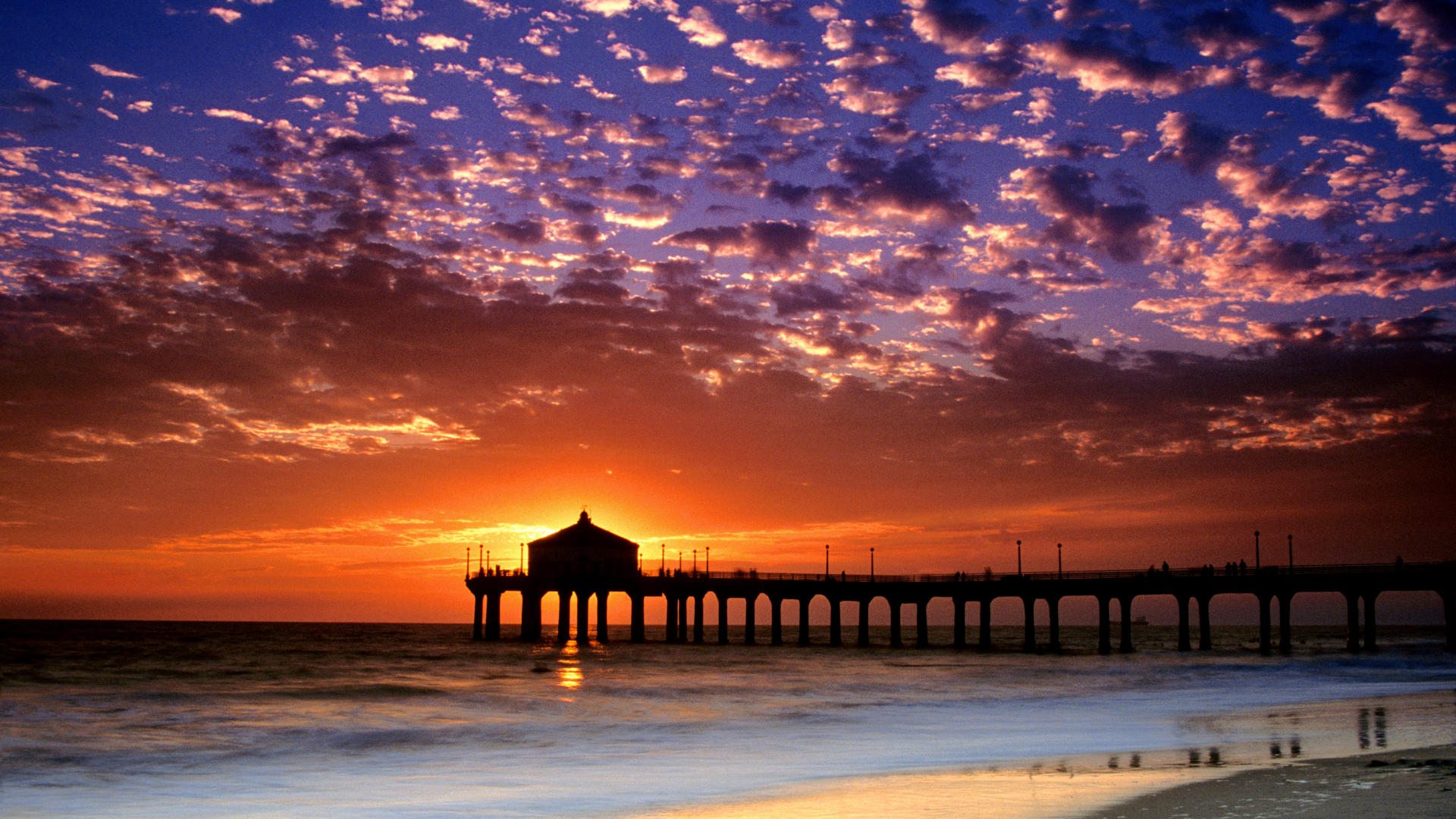 cool background california beach colorful sky
