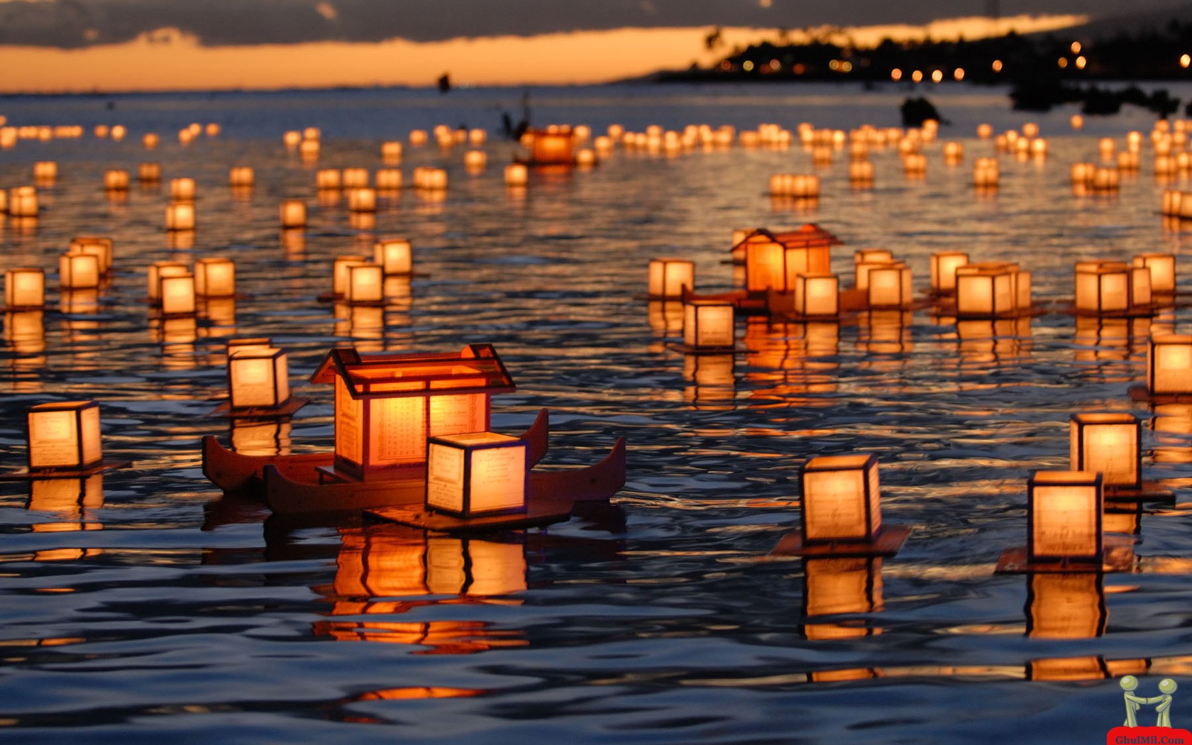 DOWNLOAD AS DESKTOP BACKGROUND: Uploads amazing small beautiful candle ships in water wallpaper jpg - FULL SIZE ...