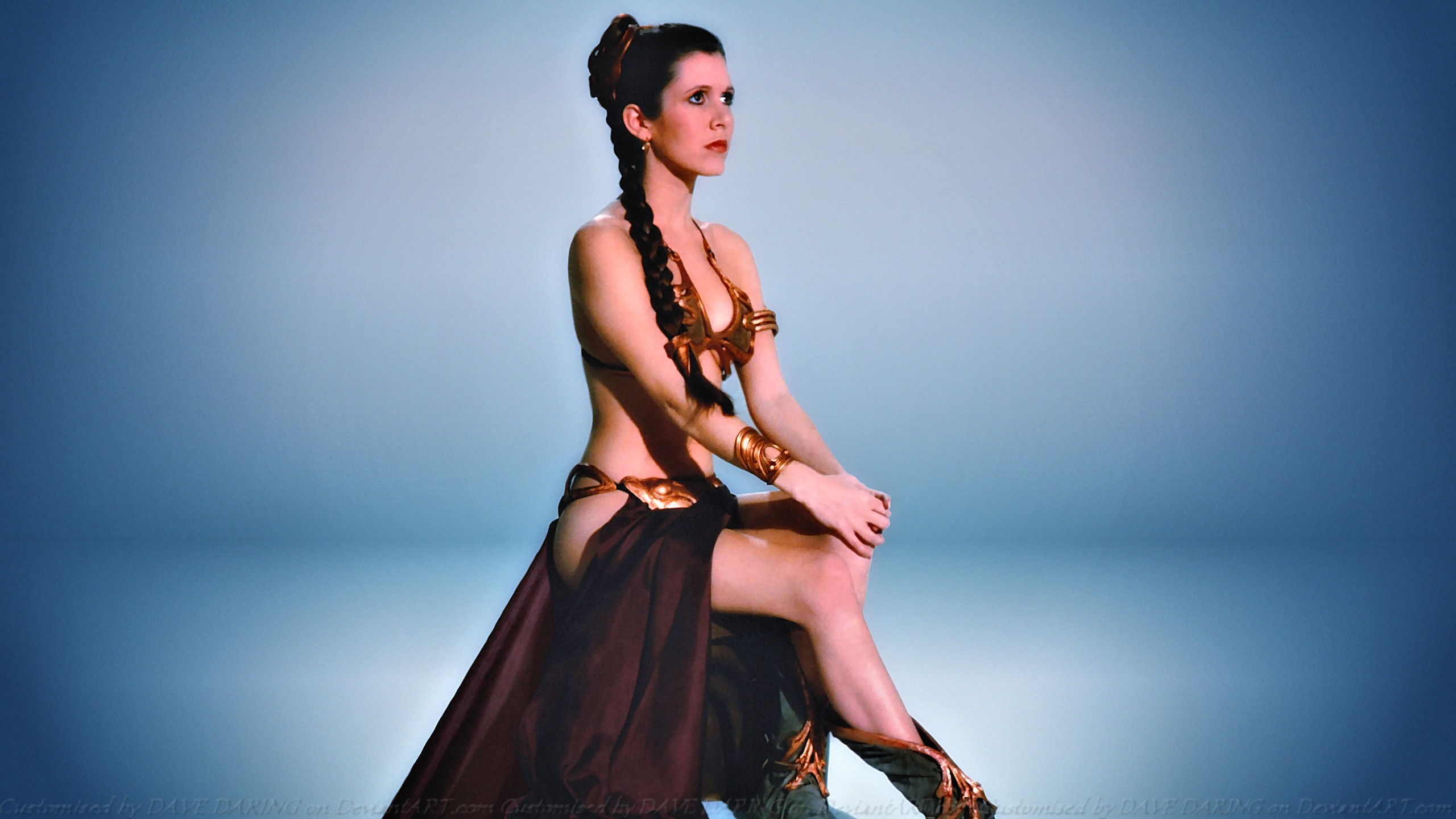 Carrie Fisher Slave Girl Princess IX by Dave-Daring