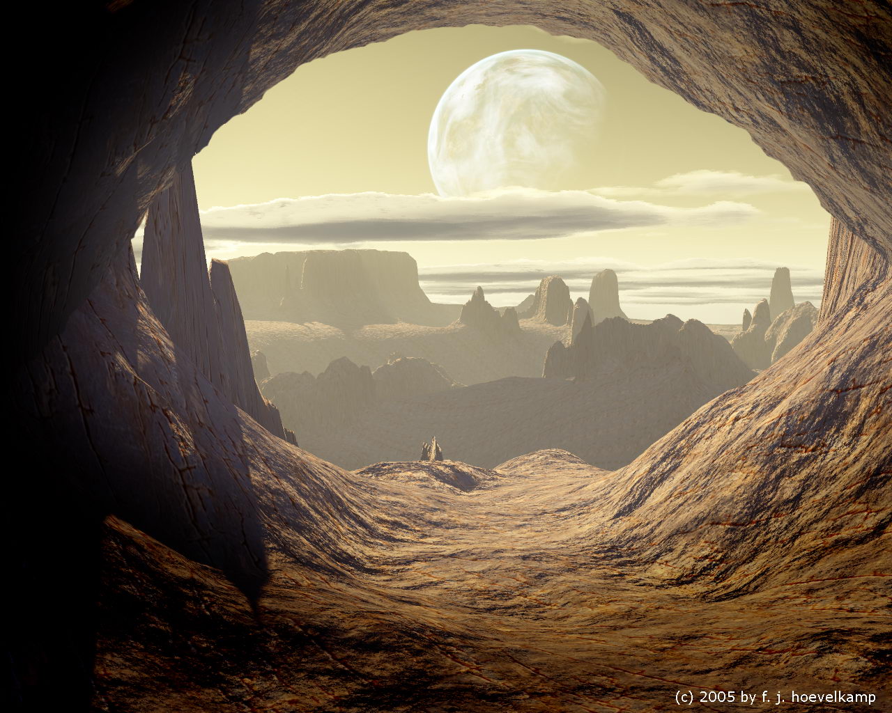 ... a cave on a desert planet by hoevelkamp