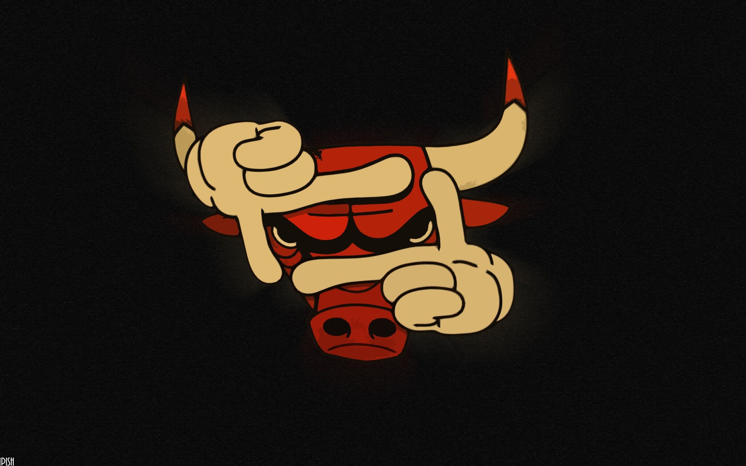 Chicago Bulls NBA Logo Art
