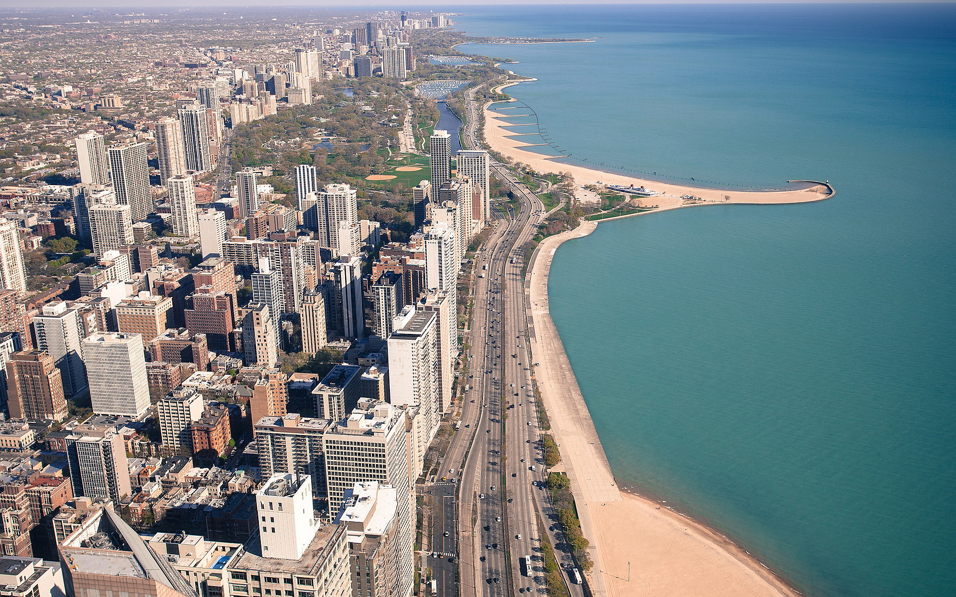 Chicago coast view