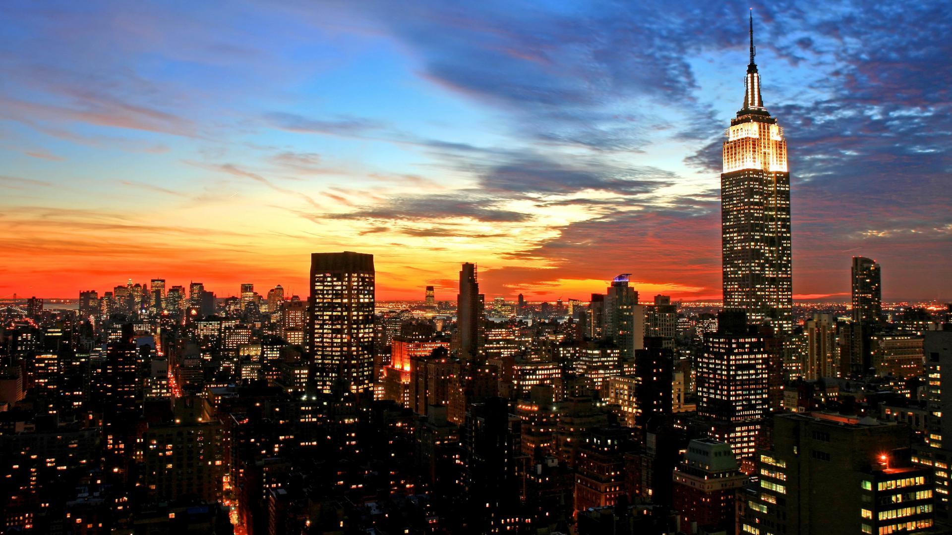 spectacular_sunset_over_nyc. Chicago Sunset. water_sunset_cityscapes_chicago_night_buildings_lakes_1920x1080_79321