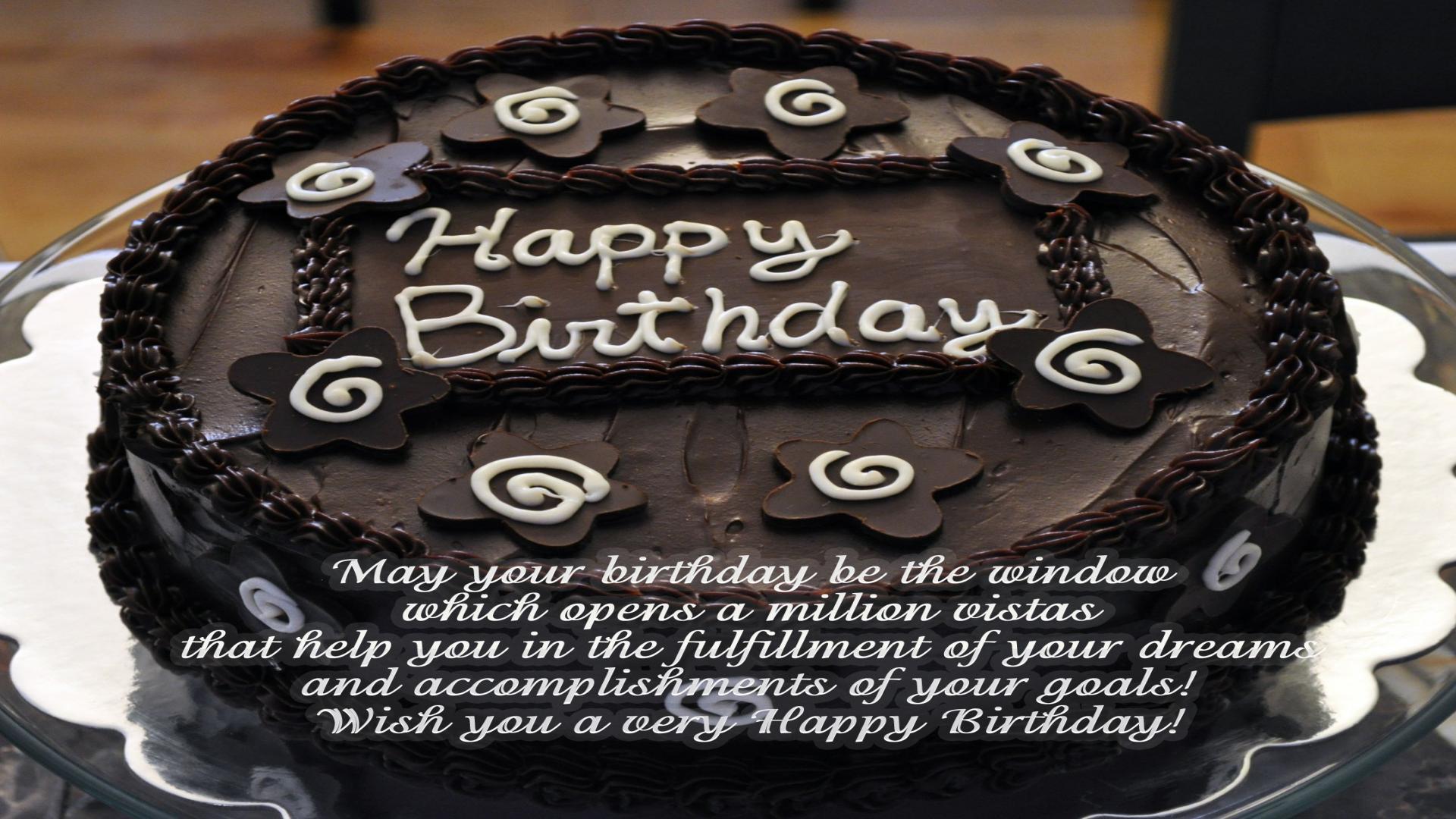 Holidays Birthday Black chocolate cake for the birthday 050816 Delicious birthday chocolate cake