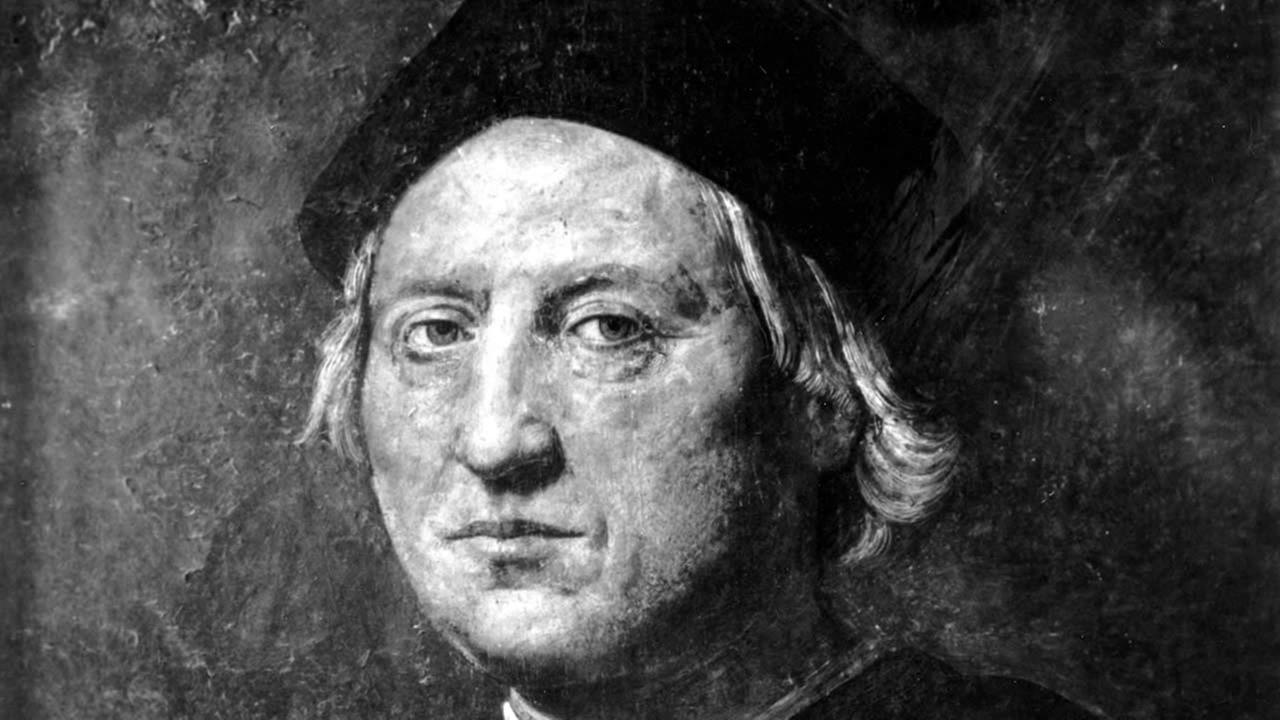 This is an undated portrait of Italian explorer Christopher Columbus attributed to Rodolfo Ghirlandaia. The