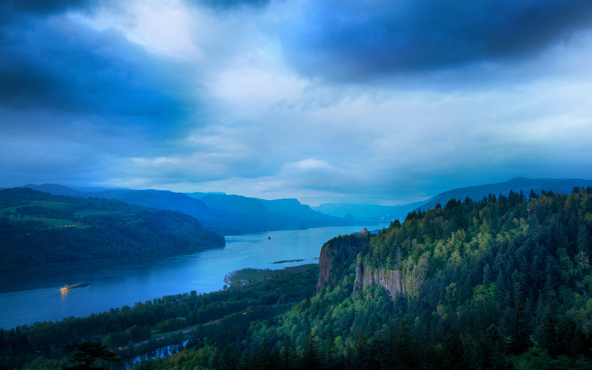 Earth - River Landscape Forest Cloud Scenic Wallpaper