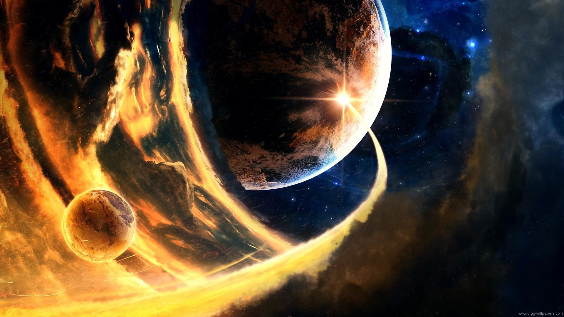 Pc Wallpaper Planets: Wallpaper Cool Planet Impacts Images 1920x1080px