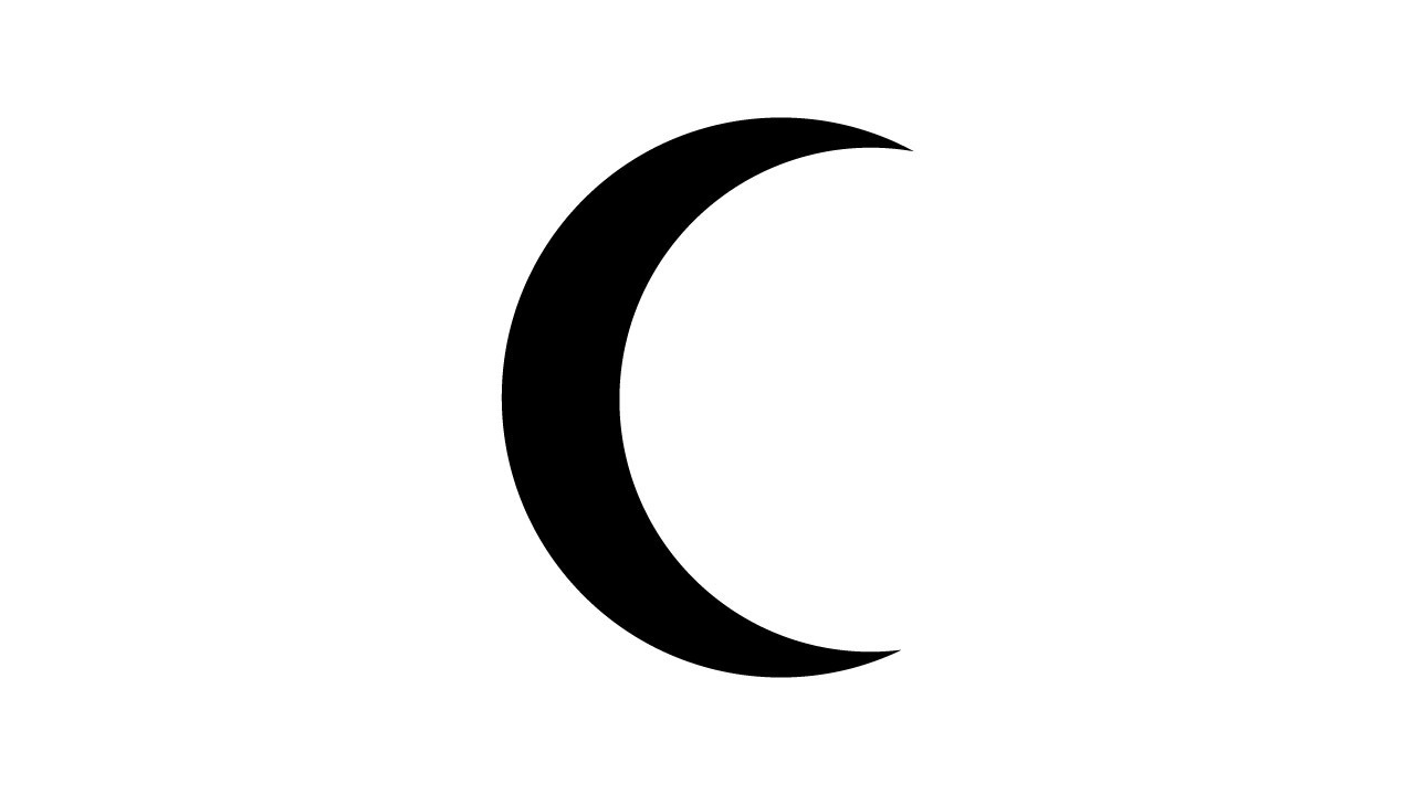 Illustrator Tutorial - How to Make a Crescent Shape