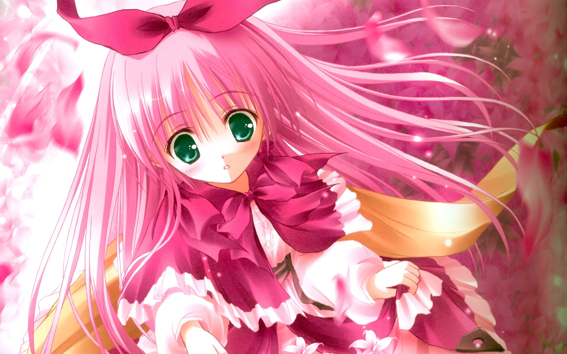 Cute Pink Anime Girl