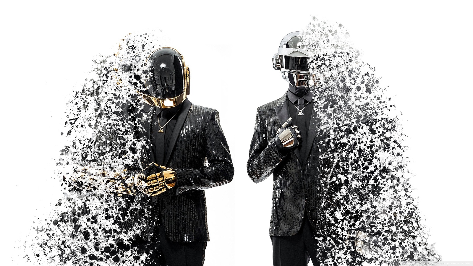 Daft Punk Splashed HD Wide Wallpaper for Widescreen