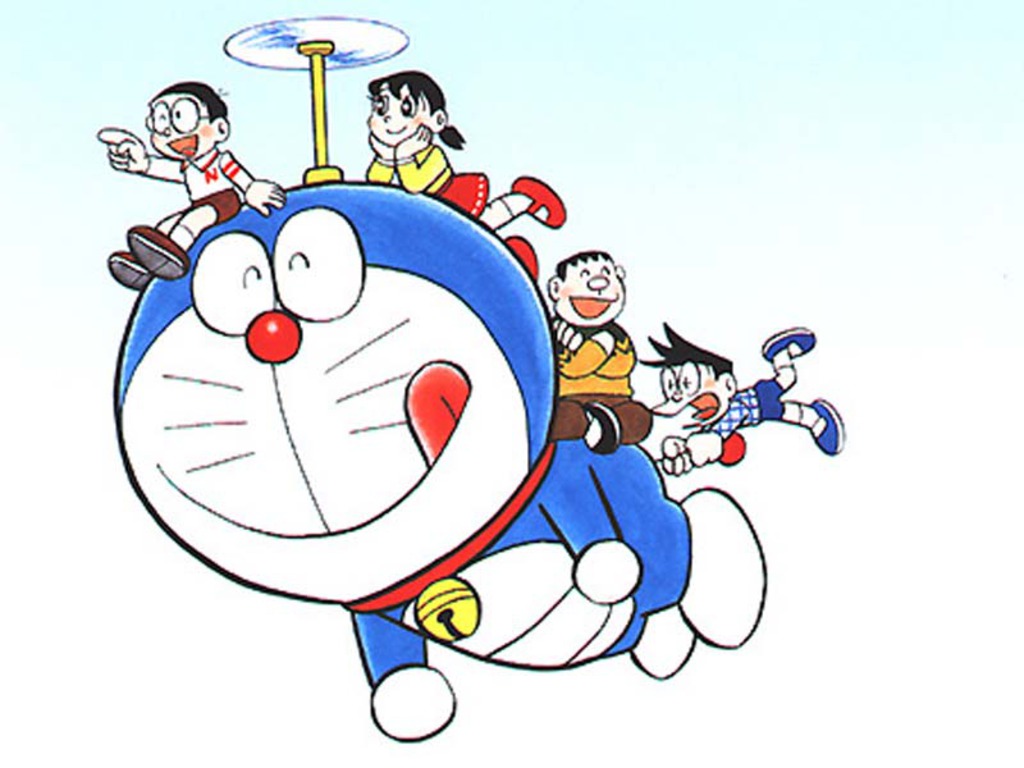Flying Doraemon High Resolution Wallpaper Free