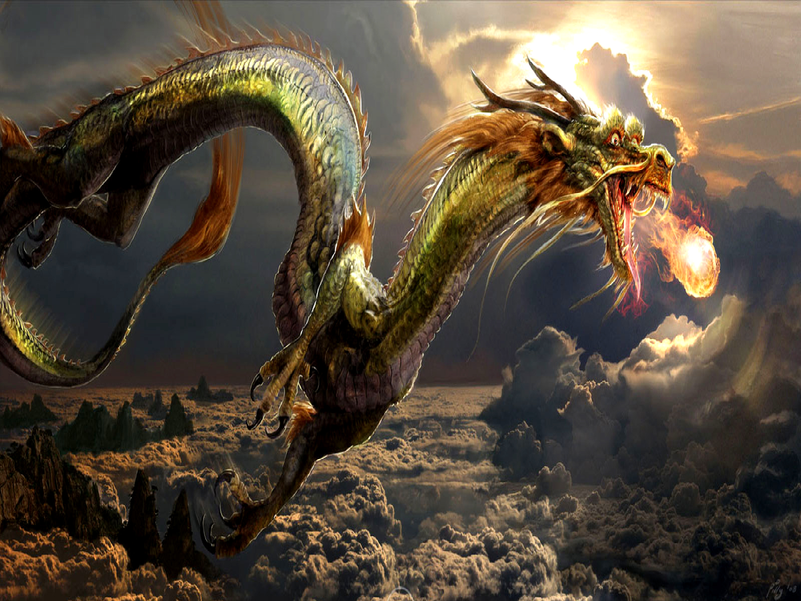 HD Wallpaper | Background ID:132005. 1600x1200 Fantasy Dragon