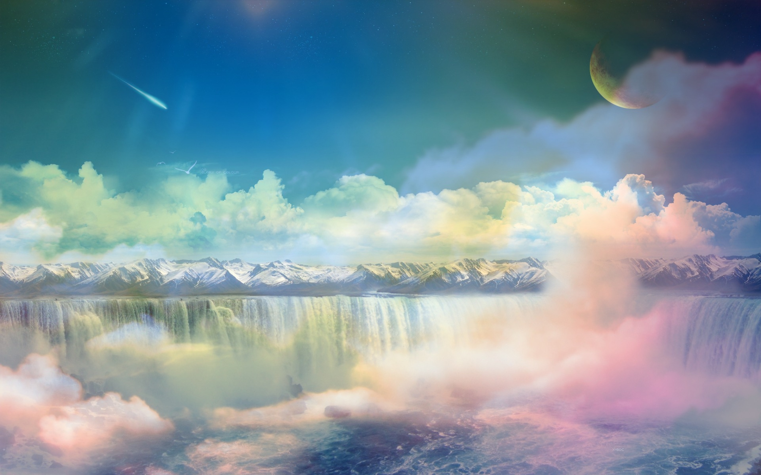 Colorful Clouds Dreamy Wallpaper